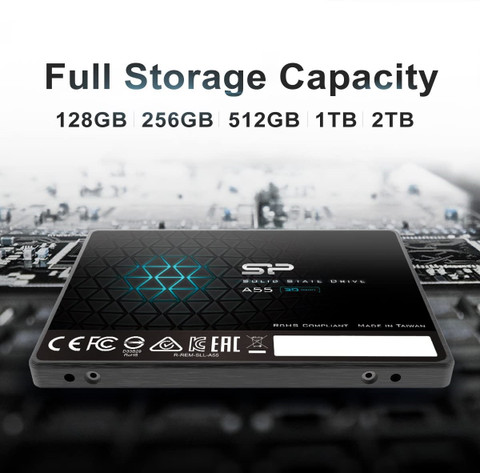 Silicon Power A55 1 TB Desktop, Laptop Black SATA III Internal