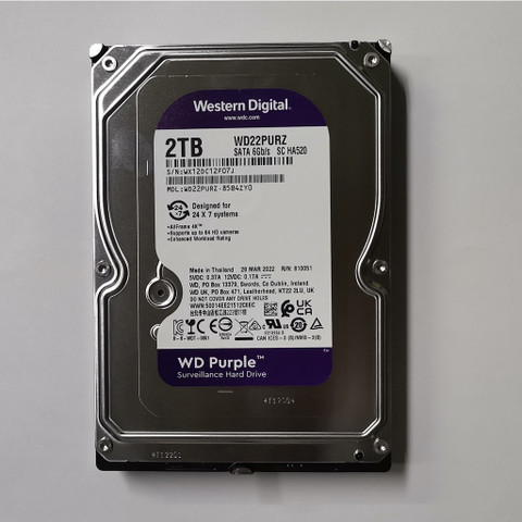 WD Purple 2 TB Surveillance Systems Purple SATA Internal Hard Disk