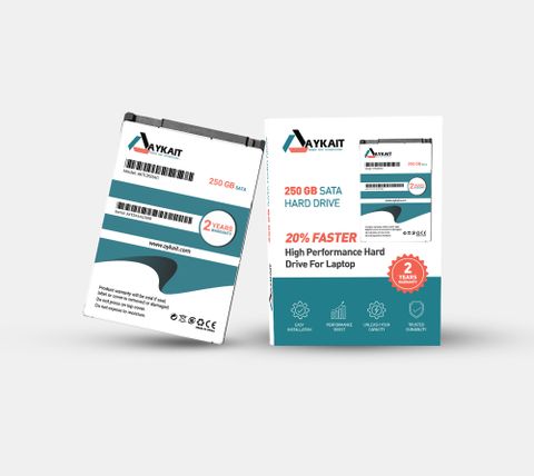 Aykait AYKAIT 250GB Laptop Internal Hard Disk Drive 2.5 Ultra With 2 ...