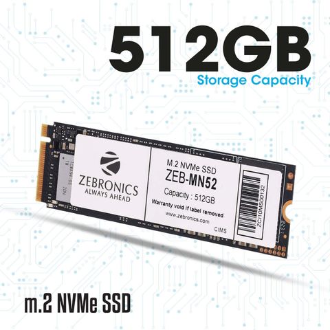 ZEBRONICS m.2 nvme 512 GB All in One PC's Black M.2 Internal Solid