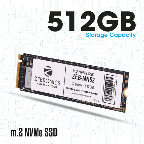 ZEBRONICS m.2 nvme 512 GB All in One PC's Black M.2 Internal Solid ZEBRONICS m.2 nvme 512 GB All in One PC's Black M.2 Internal Solid