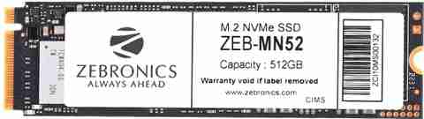 ZEBRONICS m.2 nvme 512 GB All in One PC's Black M.2 Internal Solid