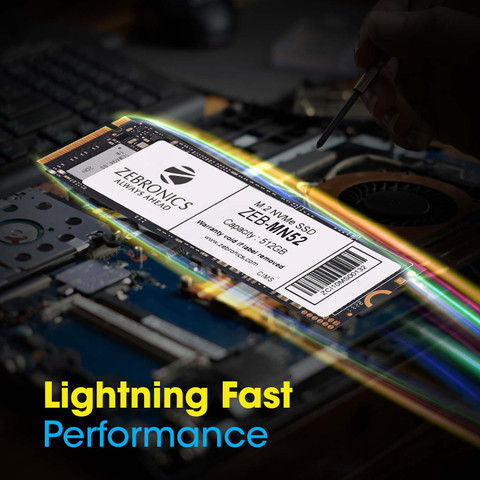 ZEBRONICS ZEB-MN52 512 GB Desktop, Laptop Black PCIe NVMe Internal