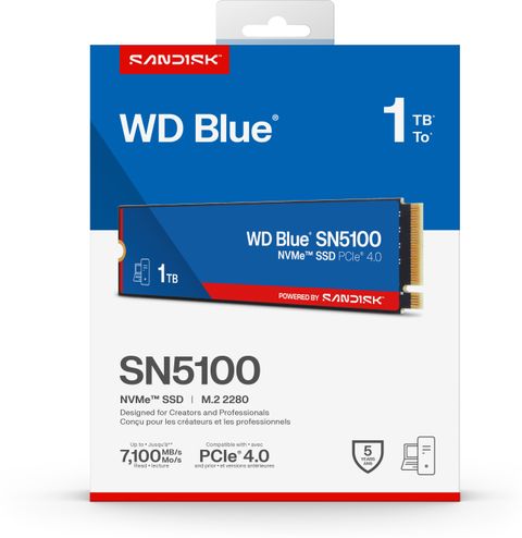 SanDisk WD SN5100 1 TB Desktop, Laptop Blue PCIe NVMe Internal