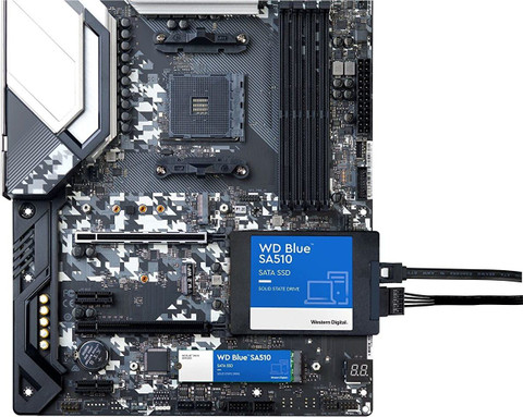WD Blue™ SA510 500 GB Desktop, Laptop Black SATA III Internal