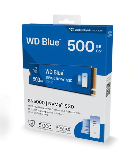 [値下げ] WD Blue 500GB SN5000 NVMe SSD WD WD Blue 500 GB Desktop, Laptop Blue PCIe NVMe Internal Solid