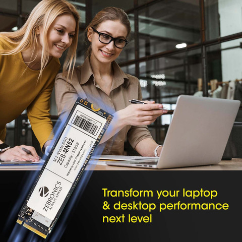 ZEBRONICS ZEB-MN52 512 GB Desktop, Laptop Black PCIe NVMe Internal