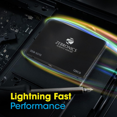 ZEBRONICS SD13 ,128GB, 2.5 Inch SATA, (SSD), Speeds upto 500MB/s