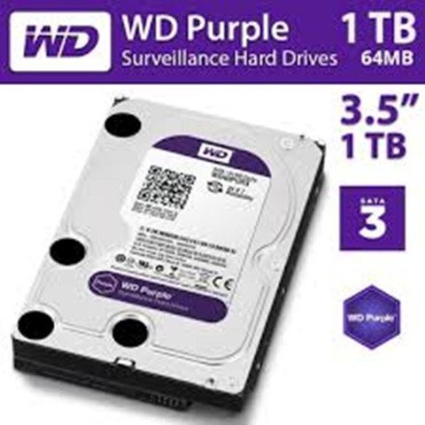 WD WD10PURZ 1 TB Surveillance Systems White SATA Internal Hard