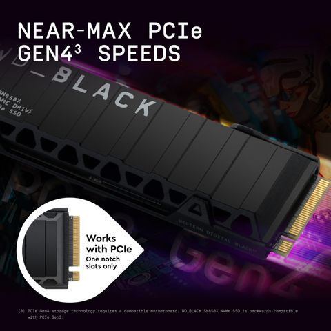 WESTERN DIGITAL WD SN850X 2 TB Desktop, Laptop Black PCIe NVMe