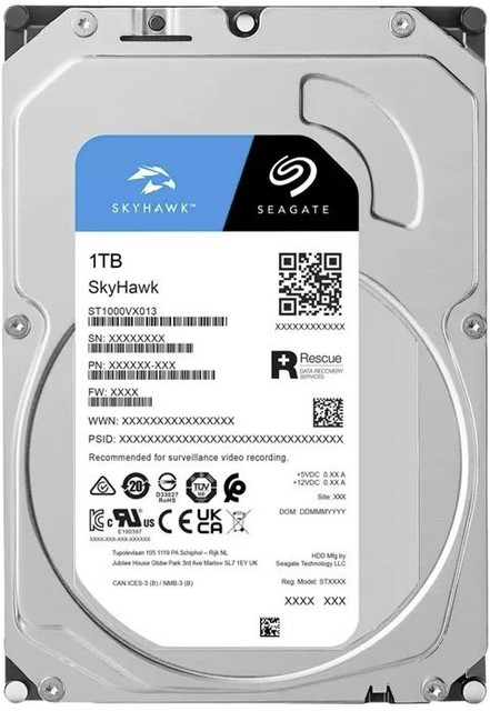 Seagate skyhawk- 3.5 inch SATA 6 Gb/s, 7200 RPM, 64 MB Cache 1 TB