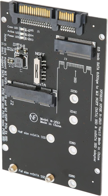 Etzin inch SATA to M2 NGFF SATA SSD MSATA Adapter Converter  Card inch SATA to M2 NGFF SATA SSD MSATA Adapter Converter Card 