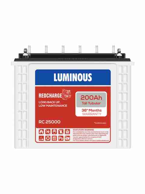Luminous 200Ah Tubular Inverter Battery RC25000 - Image 5