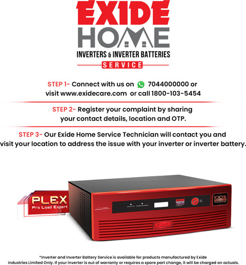 EXIDE GQP12V900 GQP12V900 with 42 Months Warranty Pure Sine Wave