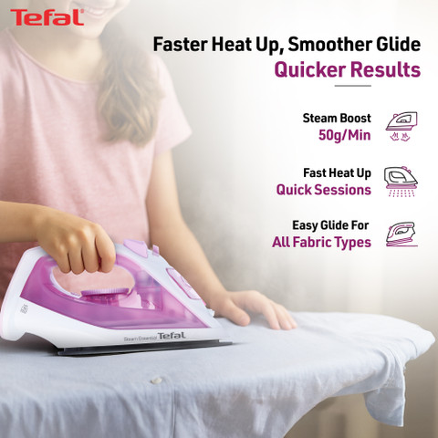 Tefal Steam Essential 1200 W Steam Iron Price in India - Buy