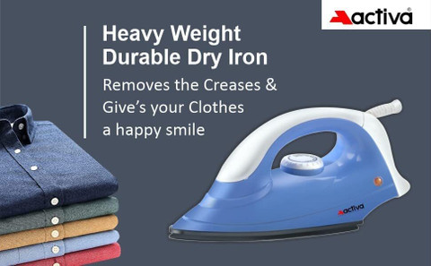 ACTIVA by ACTIVA Coral Light Weight 900 W Dry Iron Price in India