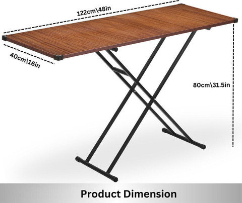 Jaimini Foldable Iron Table | Height Adjustable | Multi Purpose