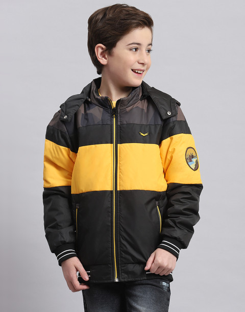 MONTE CARLO Full Sleeve Colorblock Boys Jacket