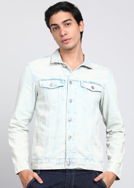 Flipkart Highlander White Denim Jacket 40% OFF On HIGHLANDER Full