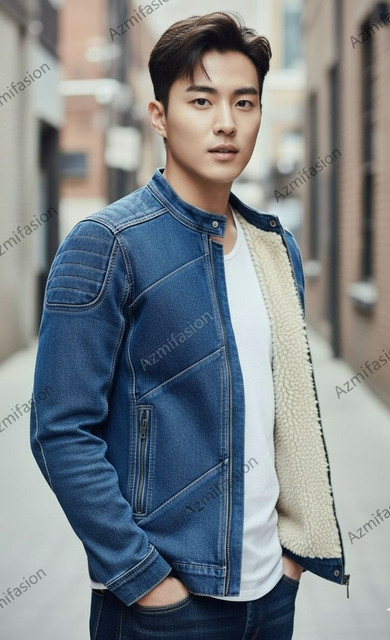 AZMIFASION Full Sleeve Solid Men Denim Jacket - Buy AZMIFASION