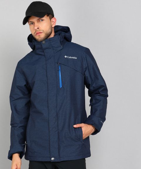 Blue Columbia Jacket Cheap Columbia Full Sleeve Solid Men Jacket