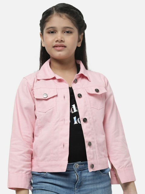 LEETOS Full Sleeve Solid Girls Denim Jacket Buy LEETOS Full