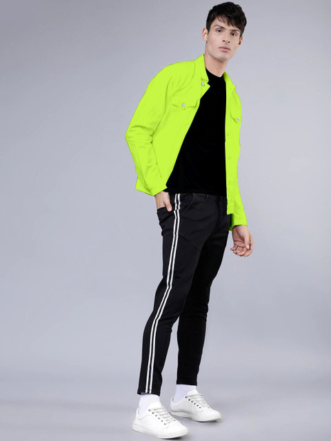 KLIZEN 3/4th Sleeve Solid Men Denim Jacket