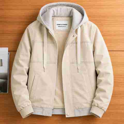 Jammy & Kammo Men Solid Puffer Jacket - Image 5