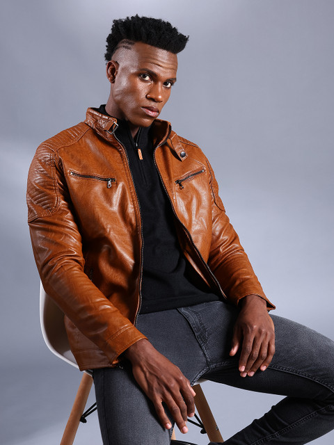 Brown Best Leather Jacket For Men In India The Indian Garage Full