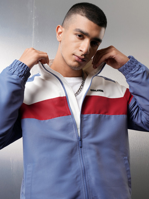 HIGHLANDER Full Sleeve Colorblock Men Jacket Buy HIGHLANDER Full