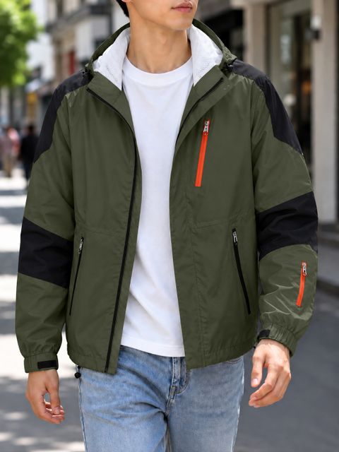 MOTREX Men Colorblock Casual Jacket - Image 7