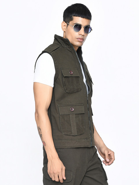 PASSPORT Sleeveless Solid Men Jacket - Buy PASSPORT Sleeveless