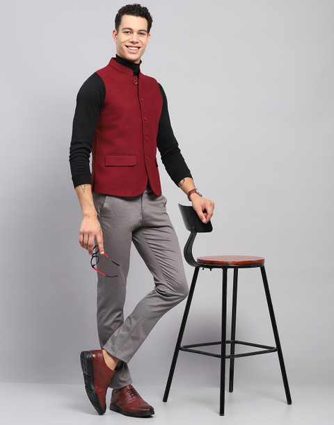 MONTE CARLO Sleeveless Solid Men Jacket Buy MONTE CARLO