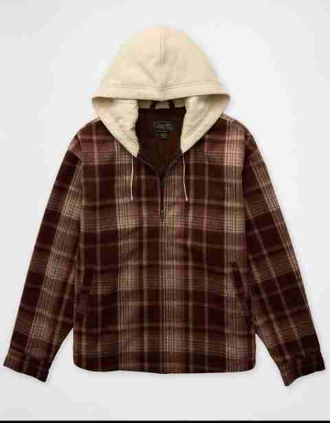 American Eagle Men Checkered Casual Jacket - Image 2