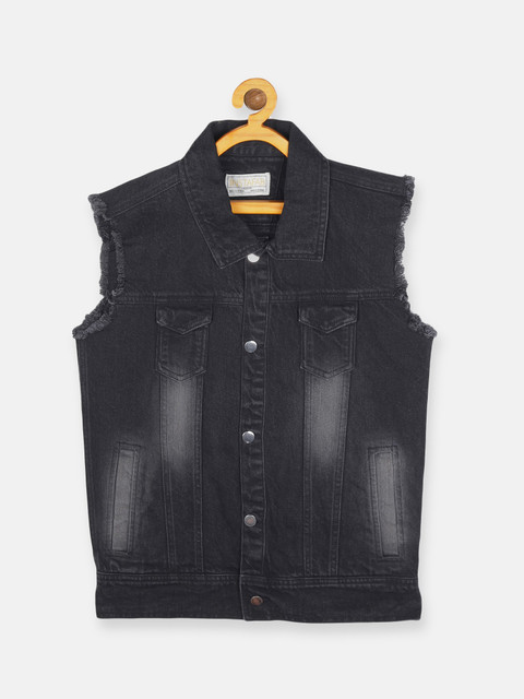 instafab Sleeveless Washed Boys Denim Jacket Buy instafab