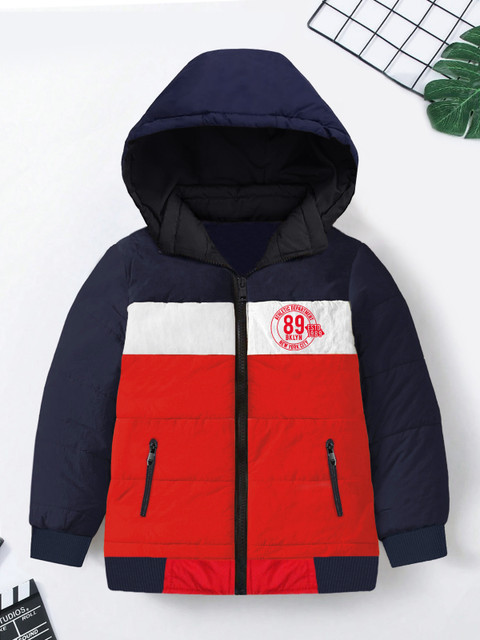 Trampoline Full Sleeve Colorblock Boys Jacket