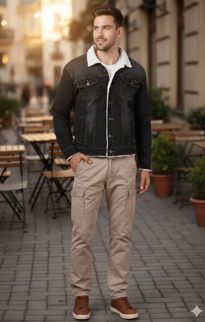 NUEVOSPORTA Men Washed Denim Jacket - Image 6