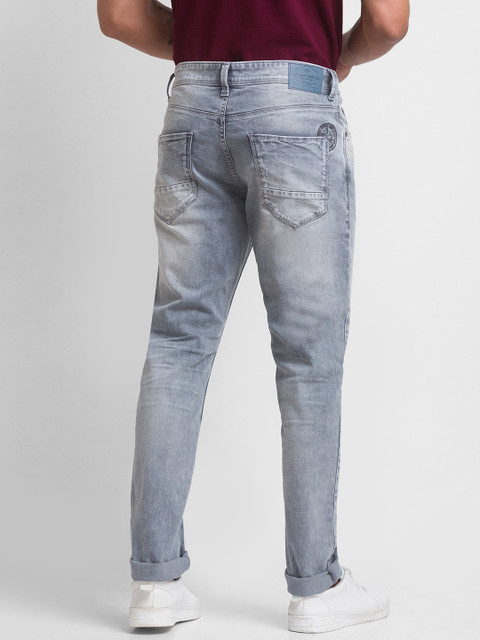 Spykar Slim Men Grey Jeans