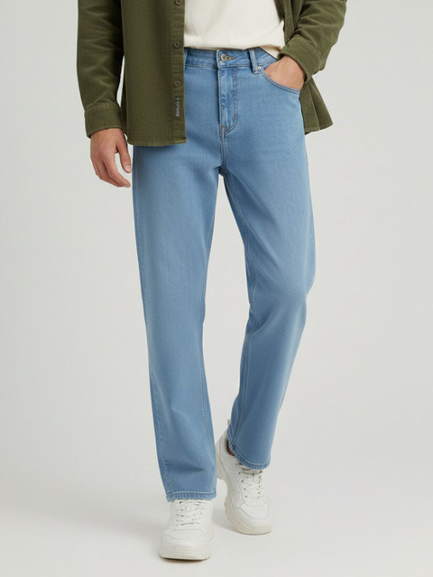 Glitchez Straight Fit Men Blue Jeans - Buy Glitchez Straight Fit