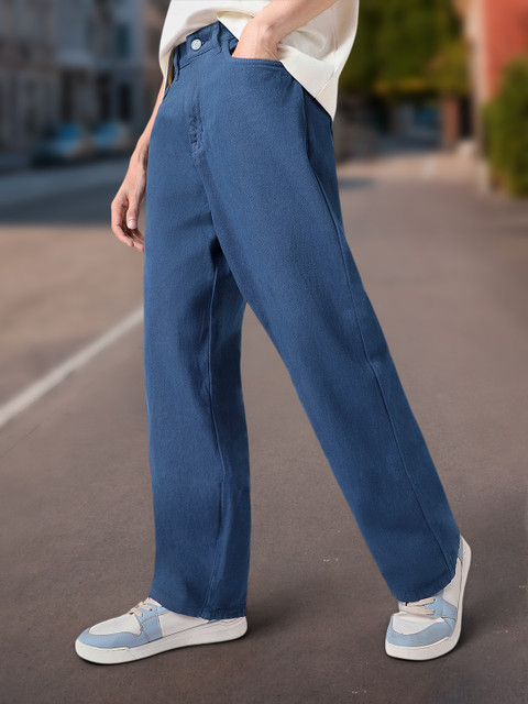 Urbano Fashion Loose Fit Men Dark Blue Jeans - Main Image