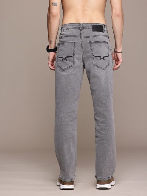 Roadster Men Boot-Leg Mid Rise Grey Jeans - Image 7