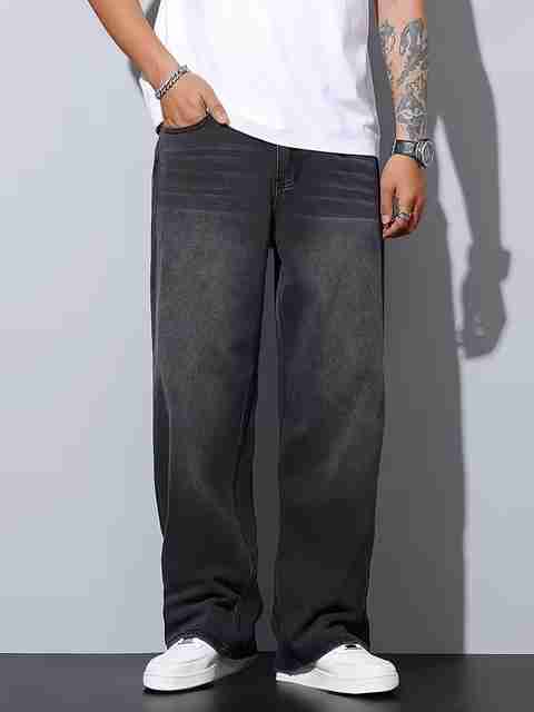 DENIM4MEN Men Straight Fit Mid Rise Grey Jeans - Image 2