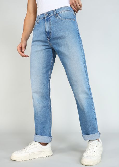 Levi's Men Straight Fit Mid Rise Light Blue Jeans - Image 7