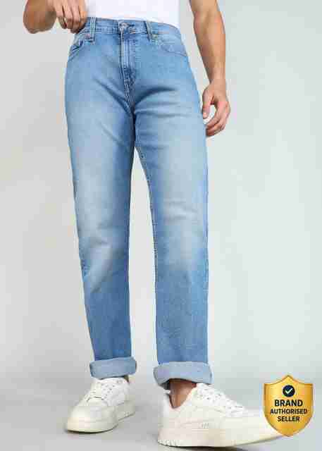 Levi's Men Straight Fit Mid Rise Light Blue Jeans - Image 5