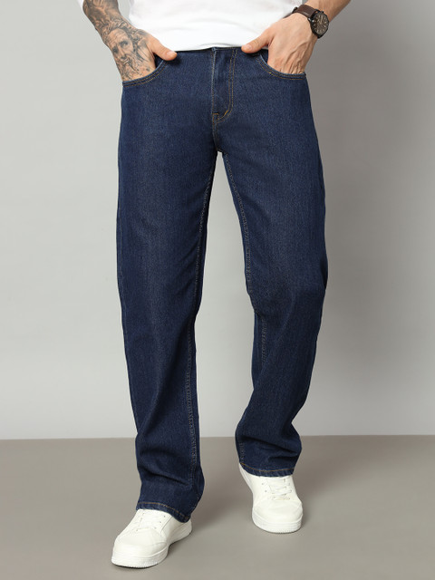 DENIM LOOK Loose Fit Men Dark Blue Jeans