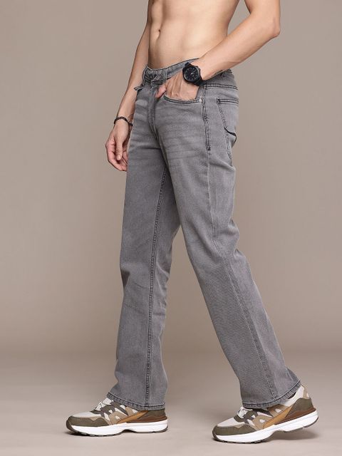 Roadster Men Boot-Leg Mid Rise Grey Jeans - Image 6
