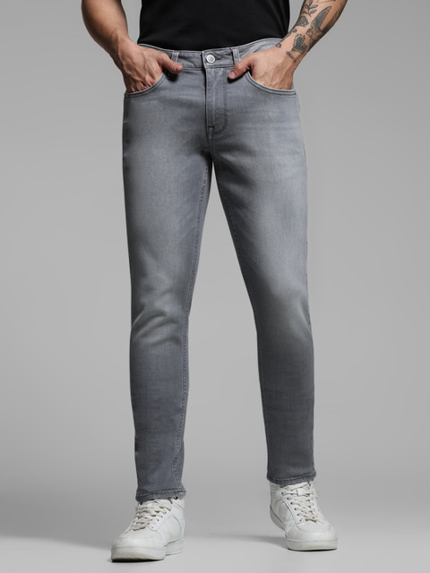 JACK JONES Relaxed Fit Men Grey Jeans