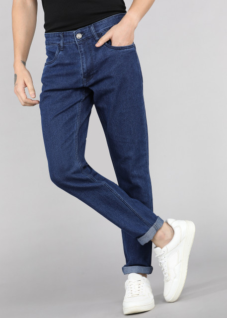 WROGN Slim Men Dark Blue Jeans Buy WROGN Slim Men Dark Blue