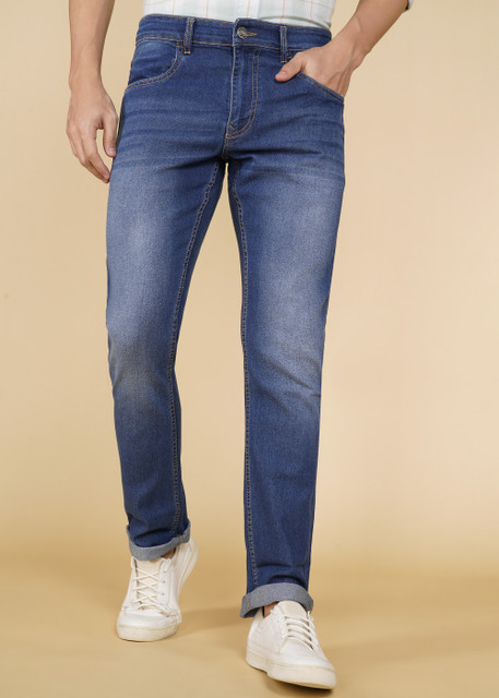 WROGN Straight Fit Men Blue Jeans Buy WROGN Straight Fit Men