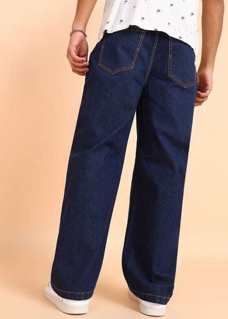 Wanted Men Straight Fit Mid Rise Dark Blue Jeans - Image 3